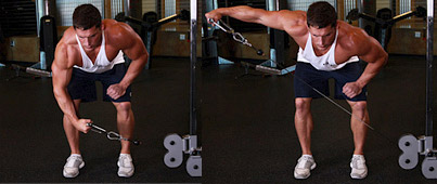 bent over rear lateral cable raise