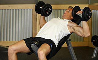 incline dumbbell chest press