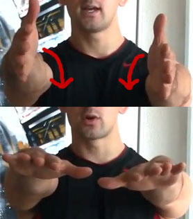 pec function - internal shoulder rotation