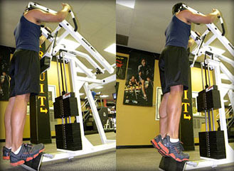 standing machine calf raise