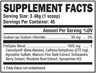 pregains ingredients