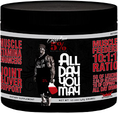 5% Nutrition Rich Piana All Day You May BCAA Powder – Legendary Aminos – All Flavors