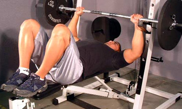 bench press feet